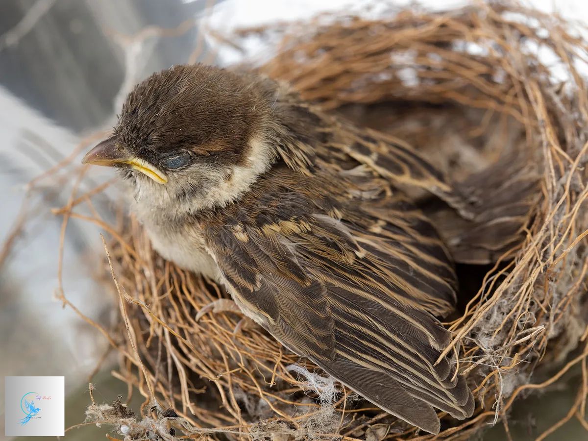 what does a sparrow nest look like